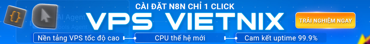 banner vps vietnix hỗ trợ n8n