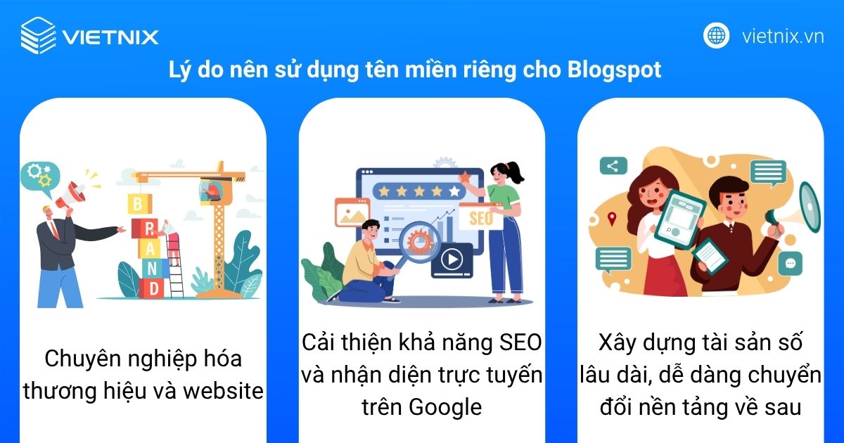 Cách thêm tên miền vào Blogspot đơn giản và chi tiết nhất 19 Lý do bạn nên sử dụng tên miền riêng cho Blogspot