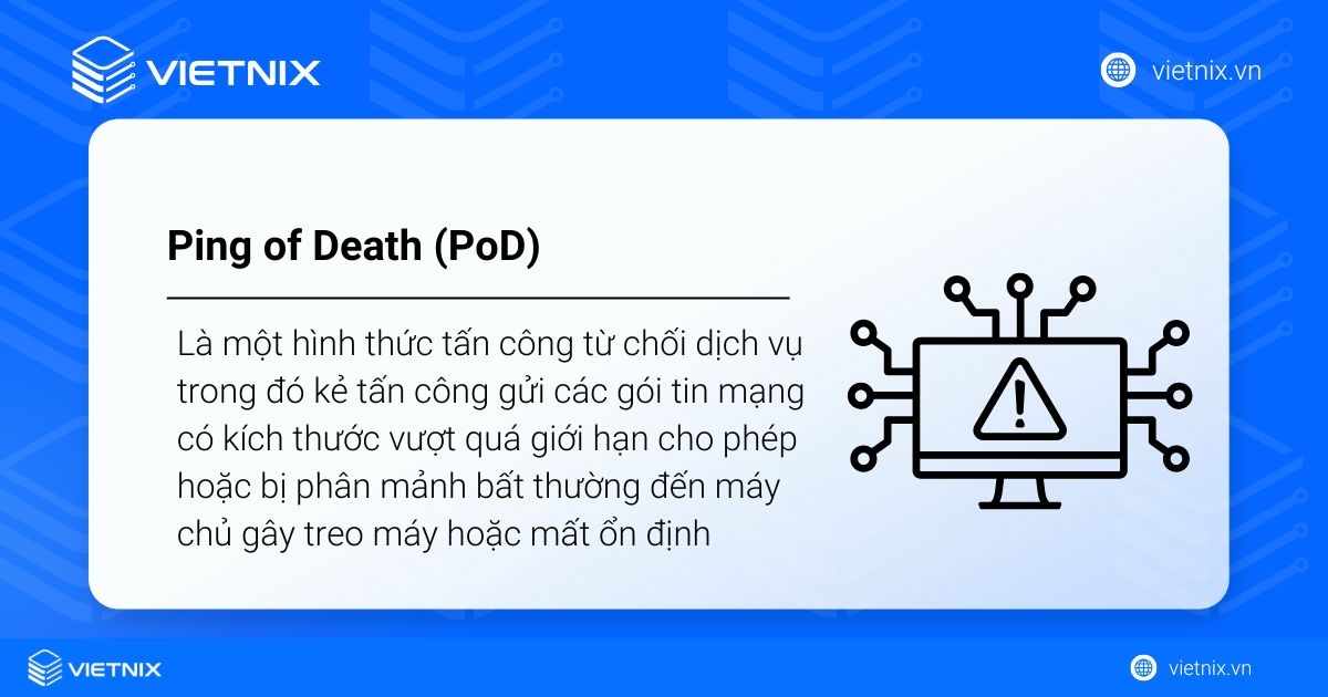 Tấn công DDoS Ping of Death - Cách chống POD và giảm thiểu hiệu quả 14 ddos ping of death 1