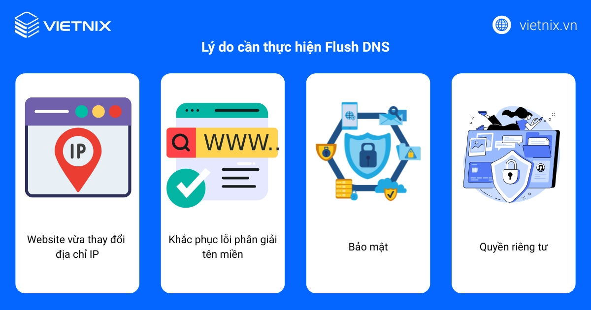 Có nhiều lý do khiến bạn cần thực hiện Flush DNS