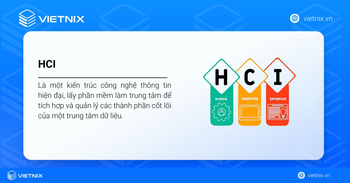 HCI là gì? Lợi ích nổi bật và nguyên lý hoạt động 15 HCI (Hyper-Converged Infrastructure) hay còn được biết đến là hạ tầng siêu hội tụ