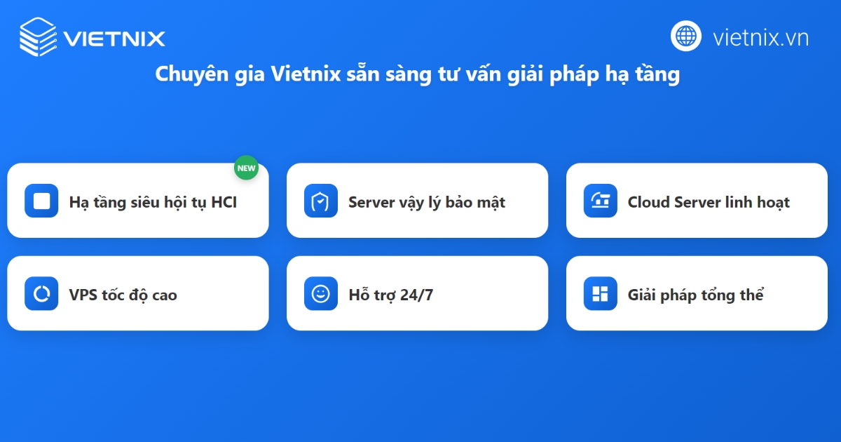 HCI là gì? Lợi ích nổi bật và nguyên lý hoạt động 22 Giải pháp hạ tầng số linh hoạt tại Vietnix