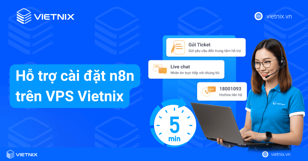 hỗ trợ cài đặt n8n trên vps vietnix