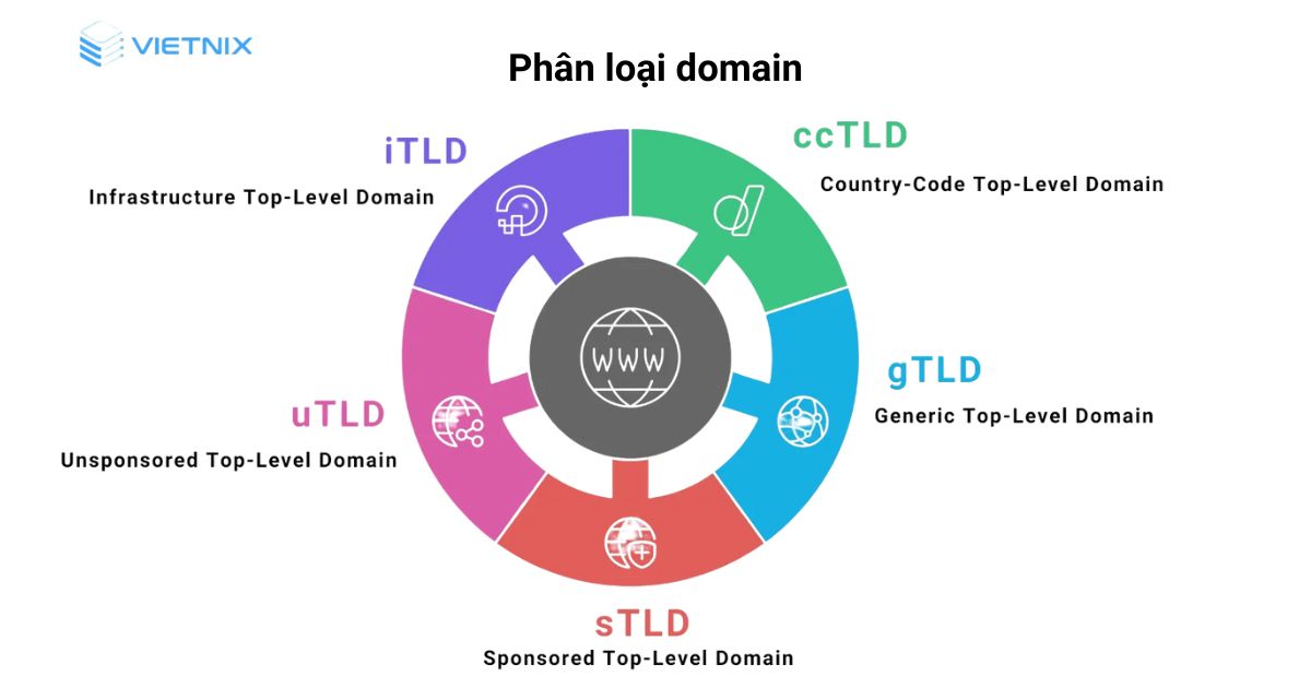 Domain là gì? Vai trò, cách hoạt động và hướng dẫn chọn tên miền 16 phan loai domain