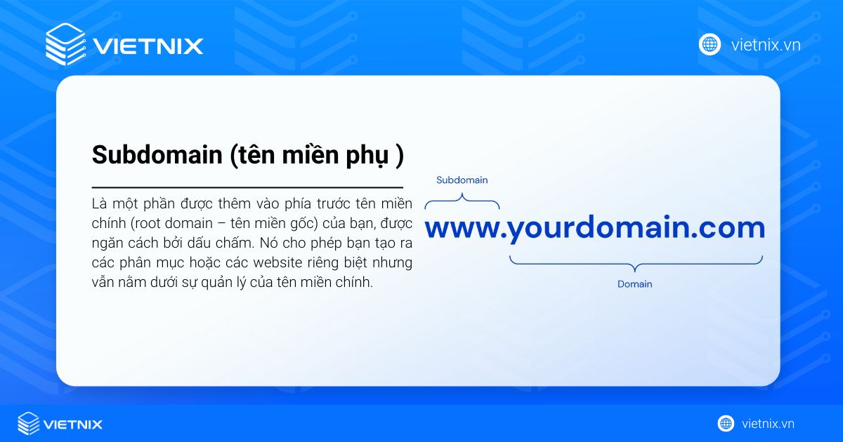 Subdomain là gì? Lợi ích, ảnh hưởng SEO và cách phân biệt với Domain 27 subdomain 1 new