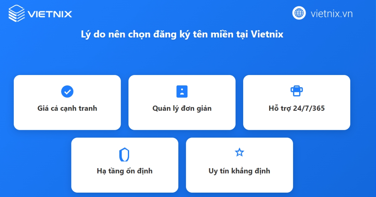 Tên miền .com là gì? Ý nghĩa, ưu điểm và cách đăng ký 24 Lý do nên đăng ký tên miền tại Vietnix