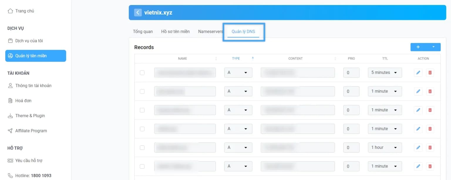 Cách trỏ tên miền về hosting bằng Nameserver & Record A 45 tro ten mien ve hosting 6