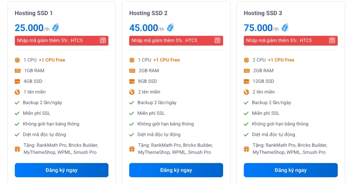 Cách lựa chọn hosting chuẩn chỉnh cho người mới 19 Truy cập trang web của Vietnix và chọn gói hosting