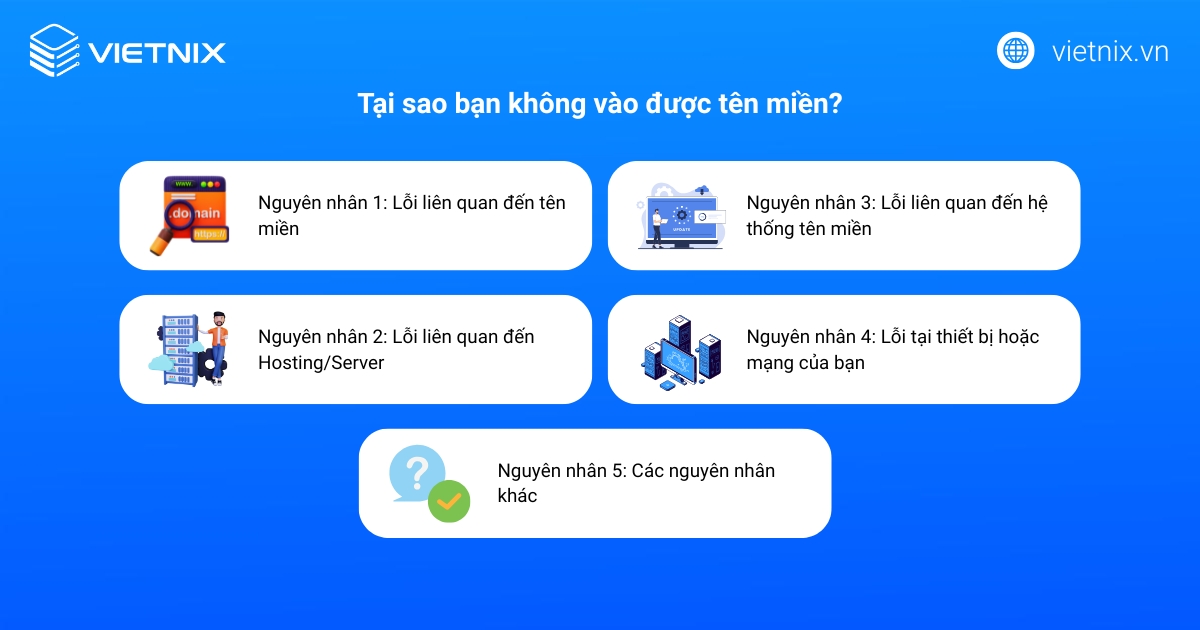 Không vào được tên miền: Nguyên nhân, cách khắc phục chi tiết 21 Tại sao bạn không vào được tên miền?