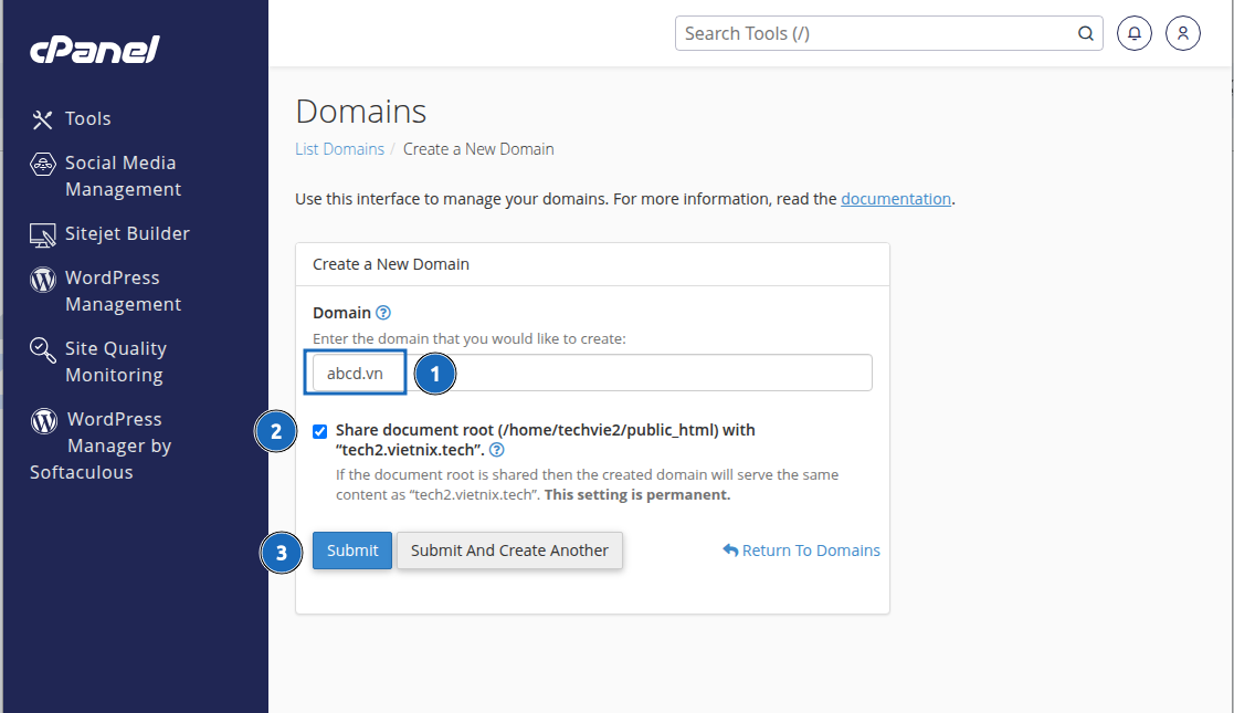 Có nên sử dụng nhiều tên miền cho một website không? 29 Bạn nhấn Submit để hoàn tất