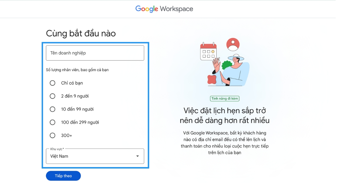 Hướng dẫn tạo email tên miền riêng với Gmail chi tiết, nhanh chóng 21 Điền thông tin doanh nghiệp