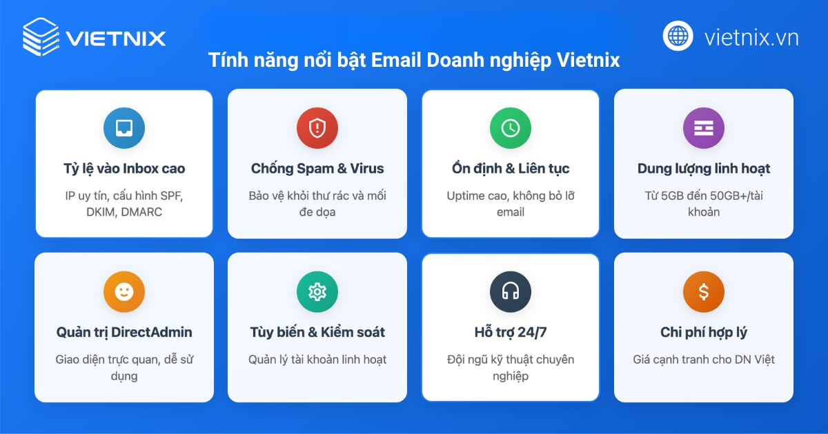 Cách tạo email tên miền riêng với Hotmail đơn giản, nhanh chóng 32 Lợi ích khi sử dụng Email doanh nghiệp Vietnix