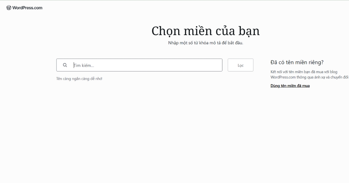 20 nền tảng tạo website miễn phí phổ biến nhất hiện nay 45 Đến giao diện chọn tên miền