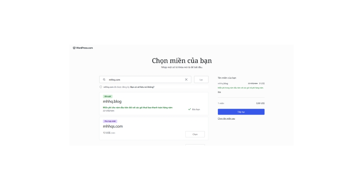20 nền tảng tạo website miễn phí phổ biến nhất hiện nay 47 Click chọn Tiếp tục