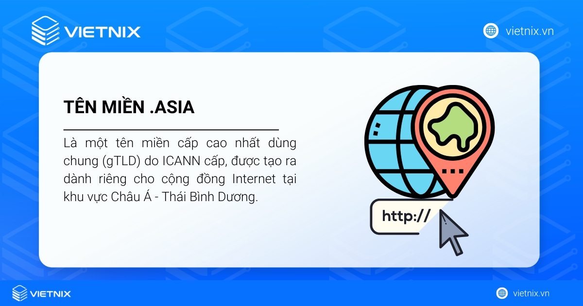 Tên miền .asia là gì? Lợi ích và cách đăng ký chi tiết 21 Tên miền .asia là một tên miền cấp cao nhất dùng chung (gTLD) do ICANN cấp