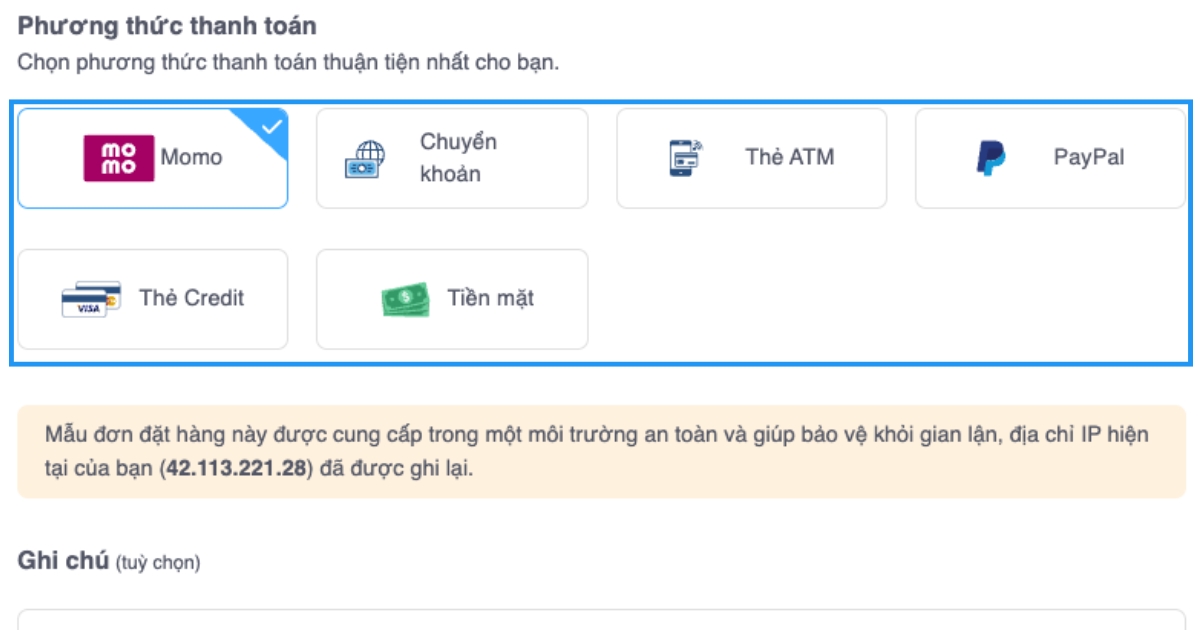 Tên miền .asia là gì? Lợi ích và cách đăng ký chi tiết 32 Bạn có thể chọn hình thức thanh toán thuận tiện nhất cho mình và hoàn tất