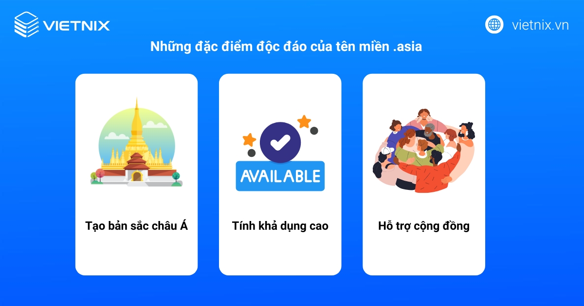 Tên miền .asia là gì? Lợi ích và cách đăng ký chi tiết 22 Những đặc điểm độc đáo của tên miền .asia
