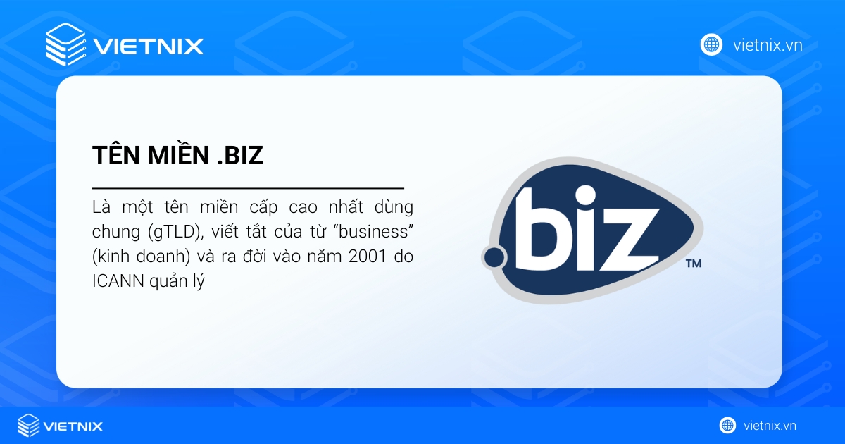 Tên miền .biz là gì? Lợi ích, cách đăng ký tên miền .biz 20 Tên miền .biz là tên miền cấp cao nhất dùng chung