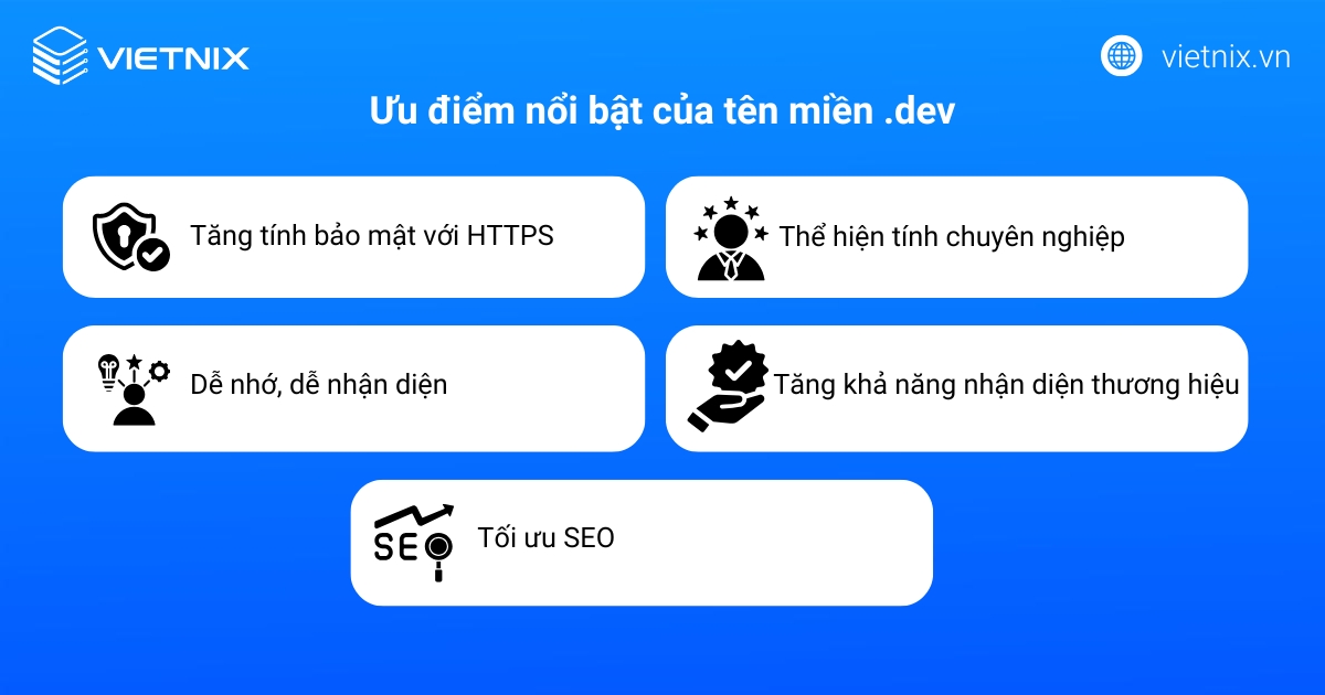 Tên miền .dev là gì? Giải mã sức hút của tên miền .dev với các lập trình viên 20 Ưu điểm nổi bật của tên miền .dev