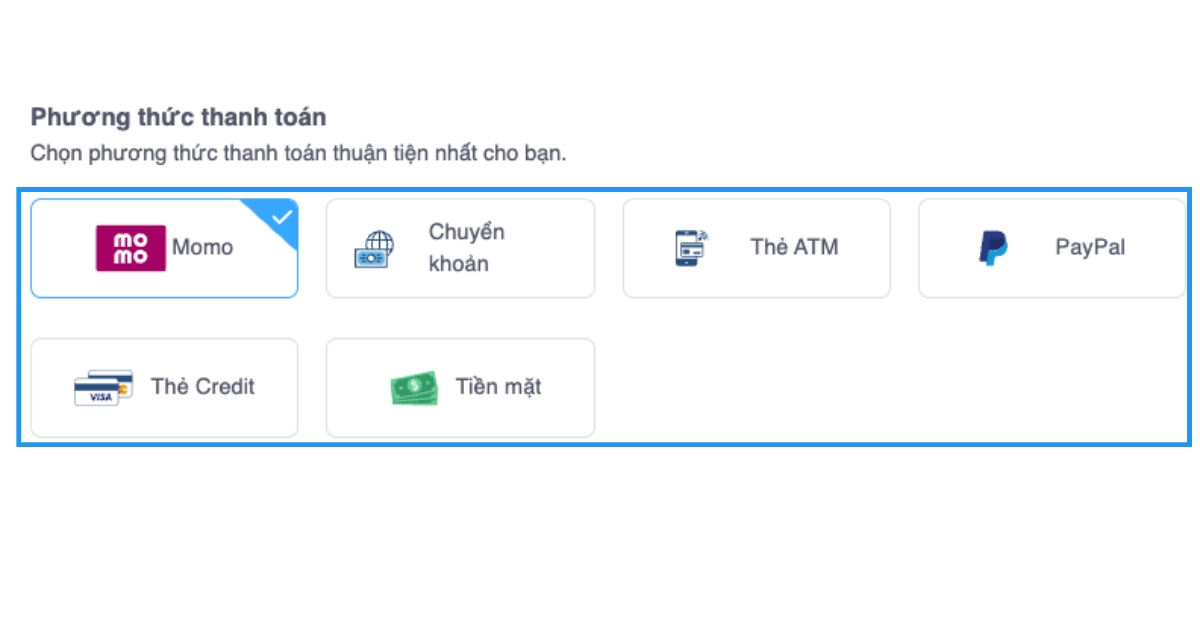 Tên miền .website là gì? Hướng dẫn tìm hiểu và đăng ký nhanh chóng 31 Bạn có thể chọn hình thức thanh toán thuận tiện nhất cho mình và thực hiện các bước cuối cùng để hoàn tất