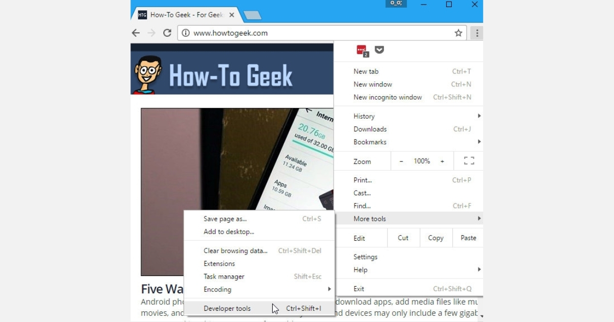 User Agent là gì? Cách xem, đổi User Agent và tối ưu cho website 34 Bạn cũng có thể mở nhanh công cụ này bằng cách nhấn tổ hợp phím Ctrl + Shift + I