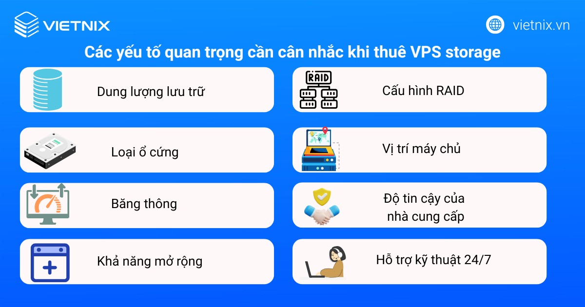 VPS Storage là gì? Các tính năng nổi bật của VPS Storage 21 Các yếu tố quan trọng cần cân nhắc