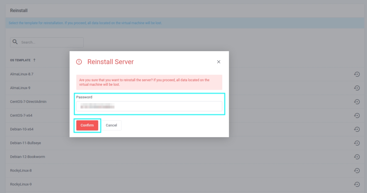 Hệ thống sẽ hiển thị một cảnh báo cuối cùng về việc xóa dữ liệu