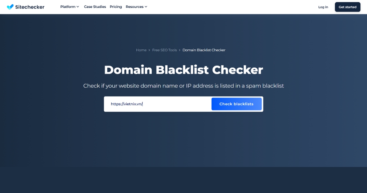 Domain Blacklist Check là gì? Nguyên nhân và 12 công cụ check blacklist domain 47 SiteChecker