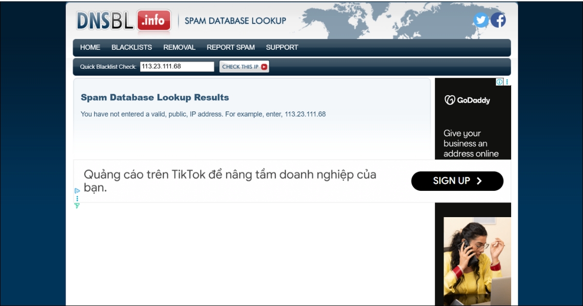 Domain Blacklist Check là gì? Nguyên nhân và 12 công cụ check blacklist domain 41 DNSBL.info