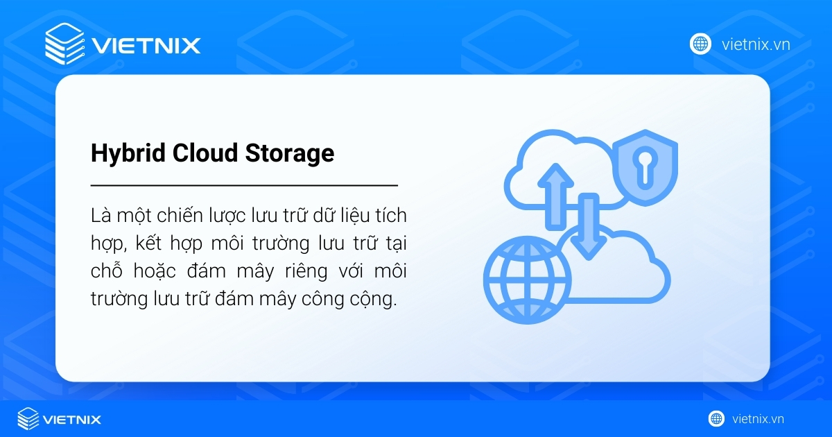 Hybrid Cloud Storage là gì? Khám phá lợi ích và các trường hợp nên sử dụng 25 Hybrid Cloud Storage là một chiến lược lưu trữ dữ liệu tích hợp,