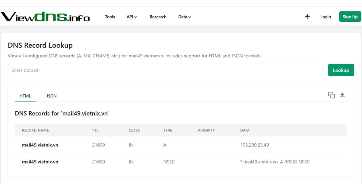 Hướng dẫn kiểm tra DNS của tên miền chi tiết 28 Kiểm tra DNS bằng các công cụ online