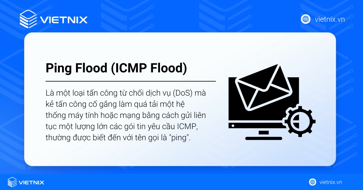 Tấn công Ping Flood là gì? Cơ chế và cách phòng chống hiệu quả 13 ping flood 1