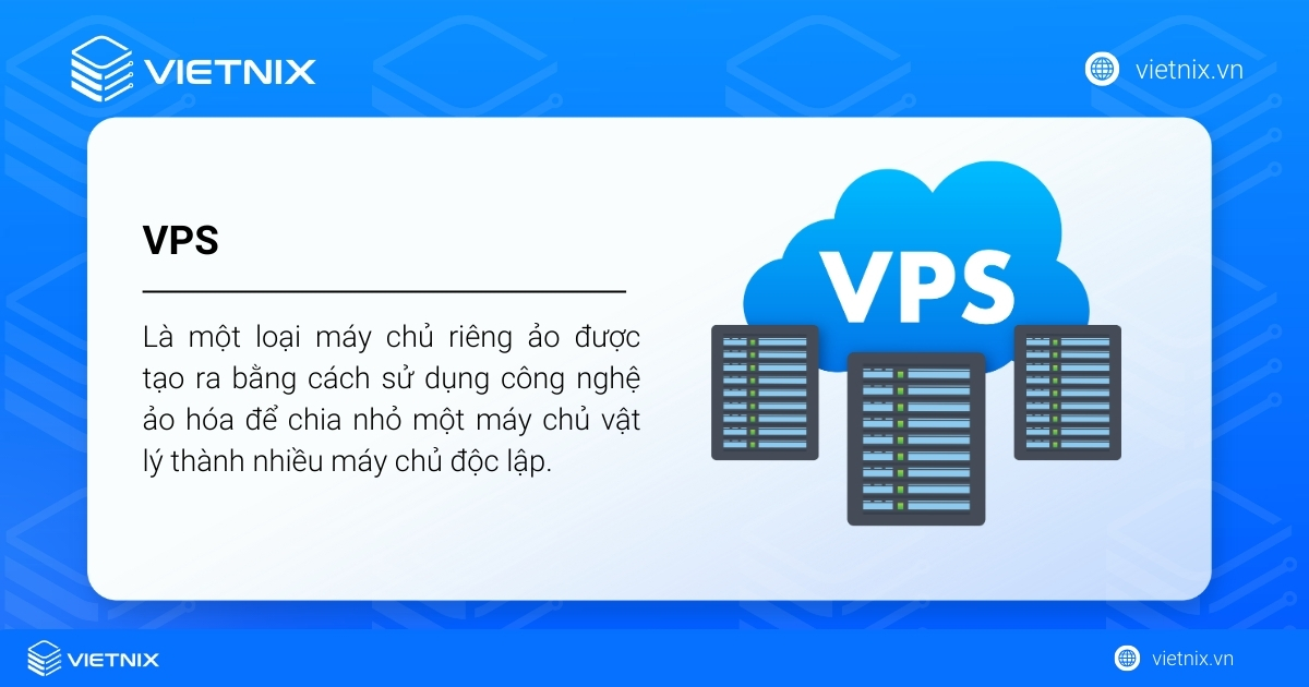 So sánh VPS và Cloud Server: Doanh nghiệp nên chọn giải pháp nào? 31 VPS là một máy chủ ảo riêng được tạo ra bằng cách chia nhỏ một máy chủ vật lý