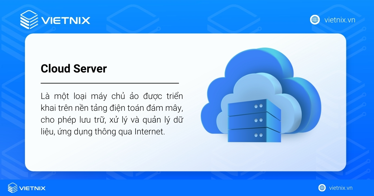 So sánh VPS và Cloud Server: Doanh nghiệp nên chọn giải pháp nào? 32 Cloud Server là một loại máy chủ ảo được triển khai trên nền tảng điện toán đám mây