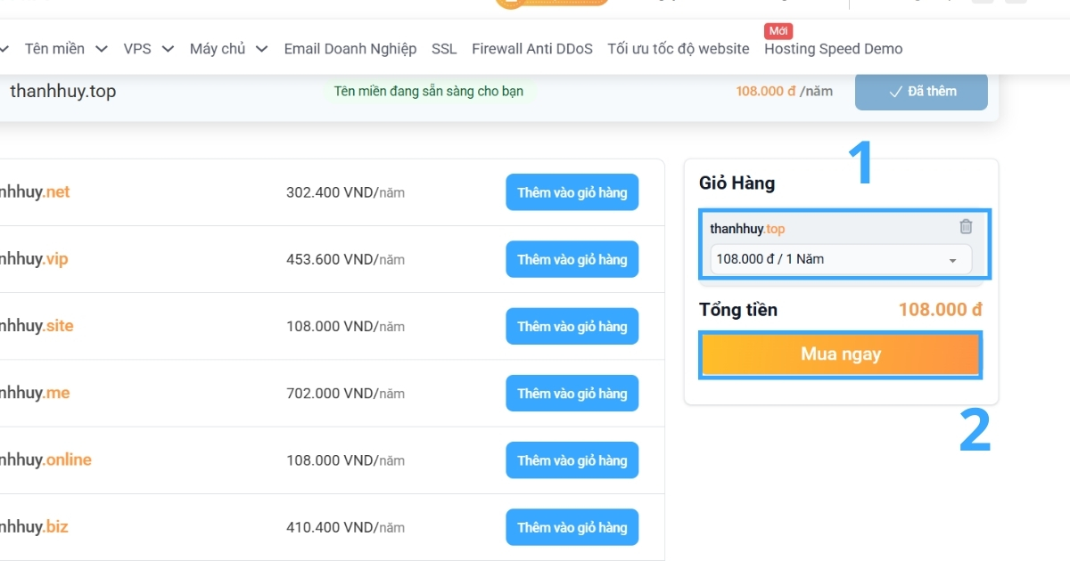Tên miền .top là gì? Hướng dẫn đăng ký tên miền .top tại Vietnix 41 ten mien .top 8