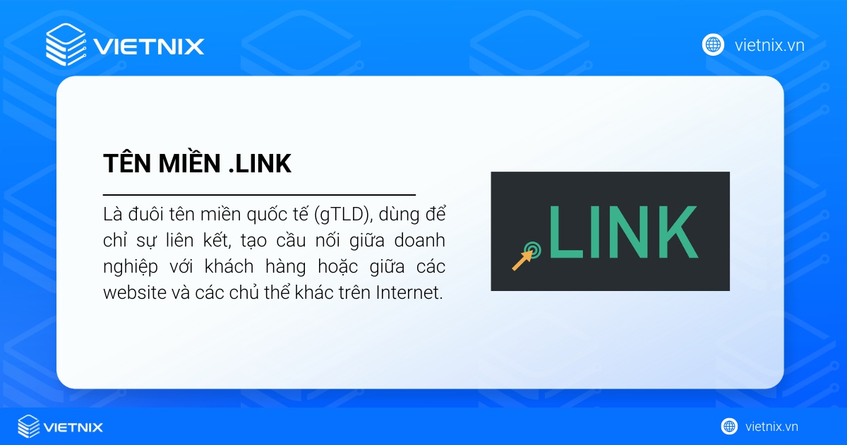 Tên miền .link là gì? Chi tiết cách đăng ký tên miền .link giá rẻ 18 Tên miền .link là đuôi tên miền quốc tế (gTLD) được ICANN cấp phép