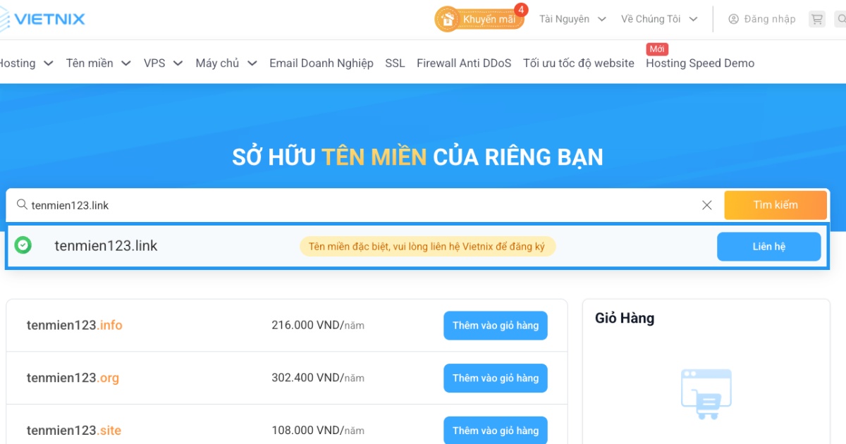 Tên miền .link là gì? Chi tiết cách đăng ký tên miền .link giá rẻ 25 Bạn nhấn vào nút Liên hệ để được hỗ trợ
