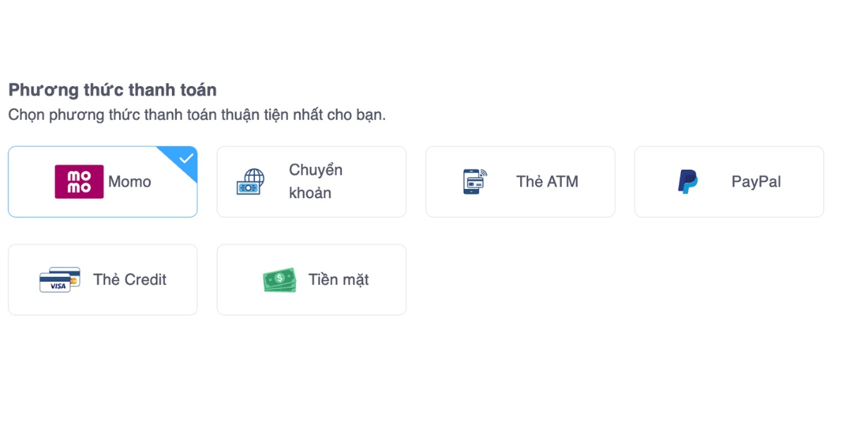 Tên miền .pro là gì? Cách đăng ký tên miền .pro để chuyên nghiệp hóa thương hiệu 33 Tiếp tục chọn phương thức thanh toán bạn muốn sử dụng