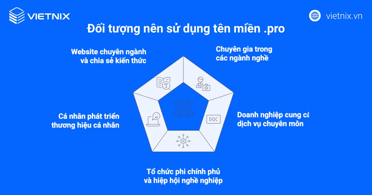 Tên miền .pro là gì? Cách đăng ký tên miền .pro để chuyên nghiệp hóa thương hiệu 25 Đối tượng nên sử dụng tên miền .pro