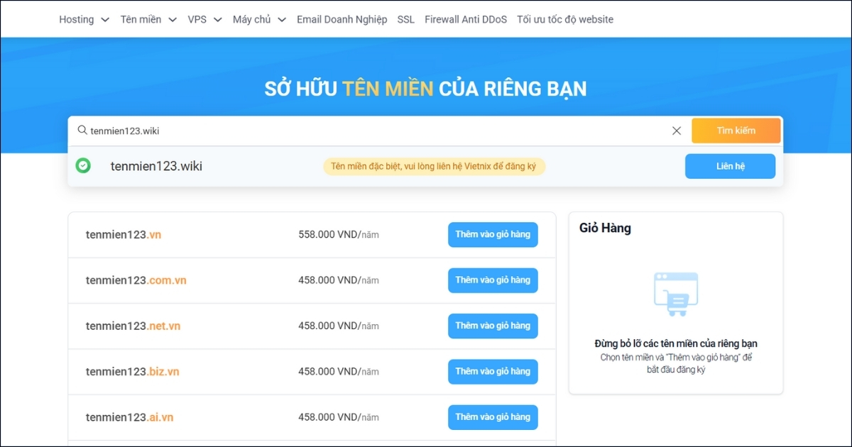 Tên miền .wiki là gì: Ý nghĩa, ai nên dùng và cách đăng ký 18 Kiểm tra tên miền