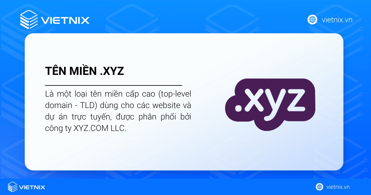Tên miền .xyz là gì? Thủ tục đăng ký tên miền .xyz giá rẻ, chi tiết 20 Tên miền .xyz là một loại tên miền cấp cao dùng cho các website và dự án trực tuyến