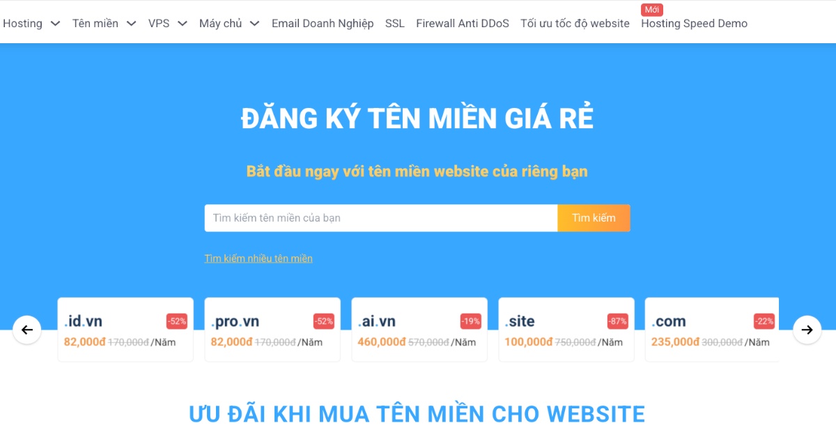 Tên miền .xyz là gì? Thủ tục đăng ký tên miền .xyz giá rẻ, chi tiết 24 Đầu tiên, bạn cần truy cập vào trang đăng ký tên miền của Vietnix