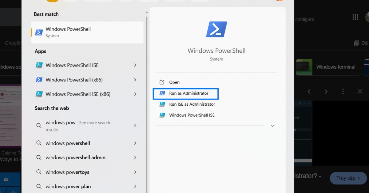 Cách Unjoin Domain Windows 10/11 chi tiết, dễ thực hiện 33 Bạn cần nhớ luôn chạy PowerShell với quyền Run as Administrator.