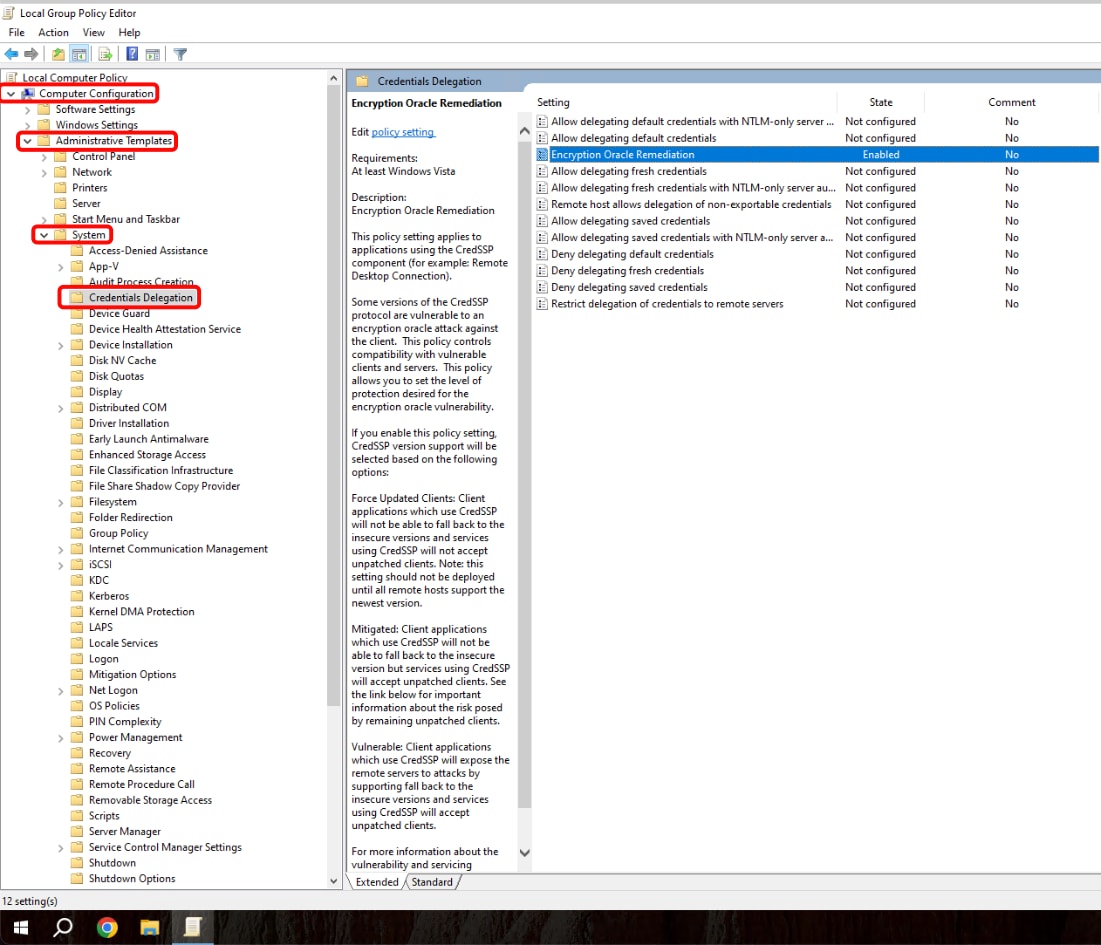 Hướng dẫn khắc phục lỗi this could be due to credssp encryption remote desktop chi tiết 39 Hình bước 2 và 3