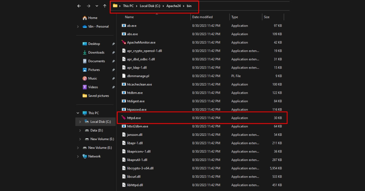 Apache là gì? Tổng quan kiến thức về Apache Web Server 52 Chạy file httpd.exe