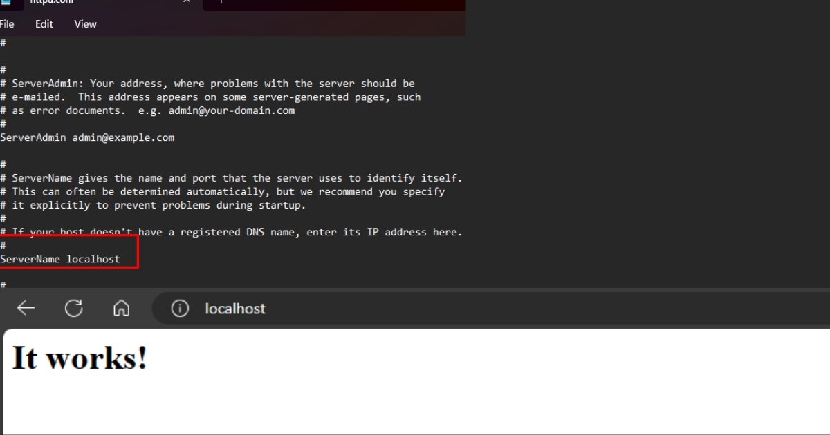 Apache là gì? Tổng quan kiến thức về Apache Web Server 53 Truy cập http://localhost