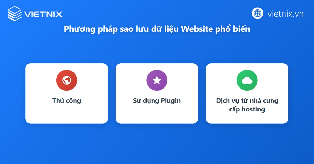 Chăm sóc website là gì? 8 Cách chăm sóc website thường xuyên và hiệu quả 23 Các phương pháp sao lưu dữ liệu phổ biến