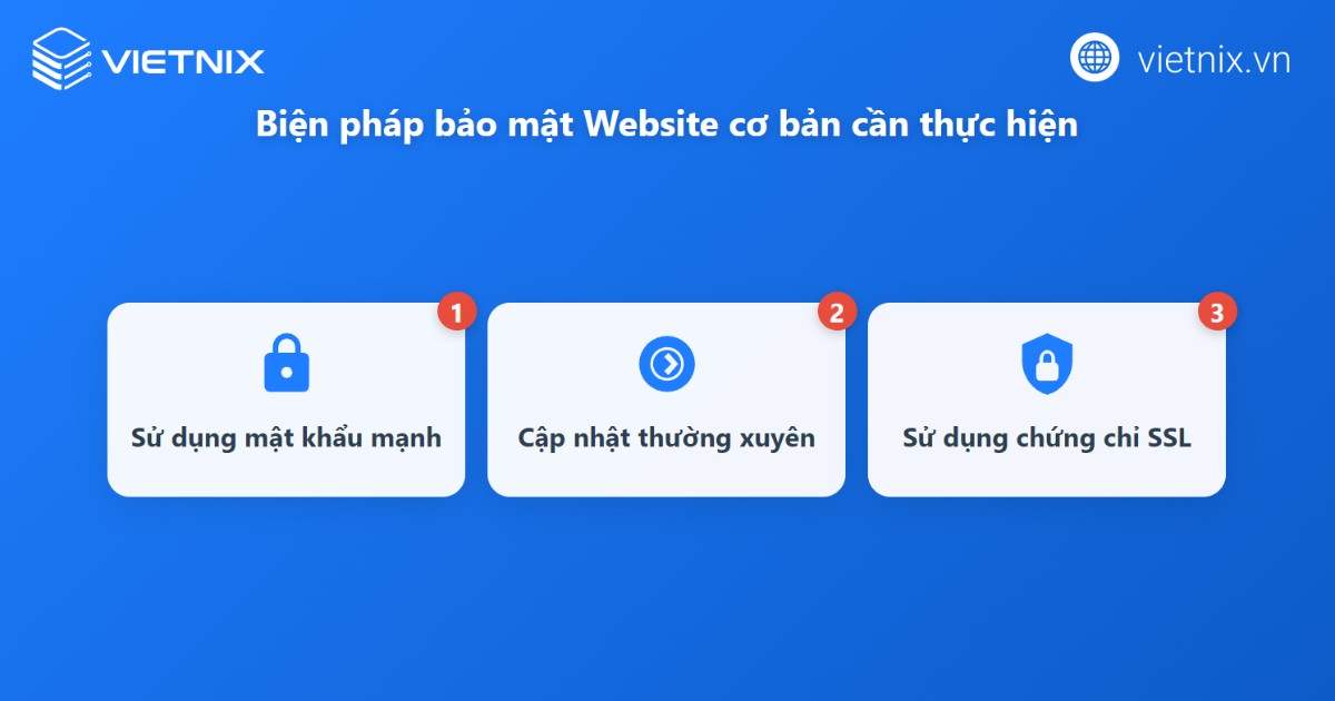 Chăm sóc website là gì? 8 Cách chăm sóc website thường xuyên và hiệu quả 24 Các biện pháp bảo mật cơ bản cho website