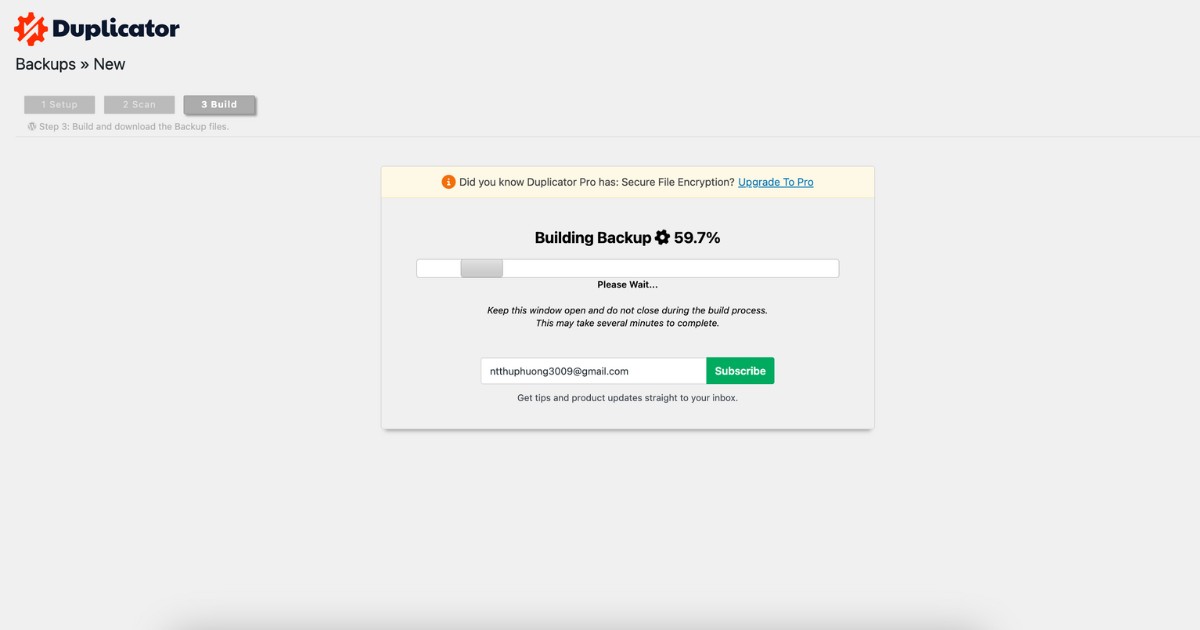 Hướng dẫn 3 cách lấy source code website WordPress đơn giản và chi tiết 28 Tạo một package mới để đóng gói tất cả dữ liệu