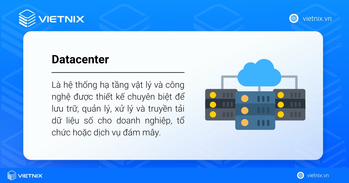 Datacenter là gì? Các yếu tố tạo nên trung tâm dữ liệu chất lượng 16 Datacenter (Trung tâm dữ liệu)